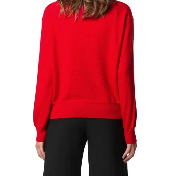 LOVE MOSCHINO Logo Print Blended Cashmere Sweater NWT